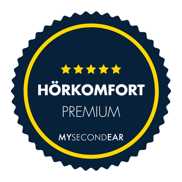 MySecondEar Hörkomfort Premium – volle 5 Jahre Garantie + Verlustabsicherung